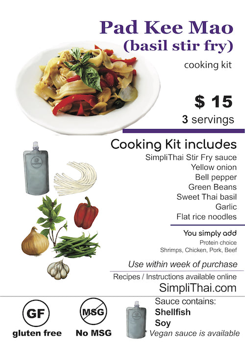 Pad Kee Mao cooking kit