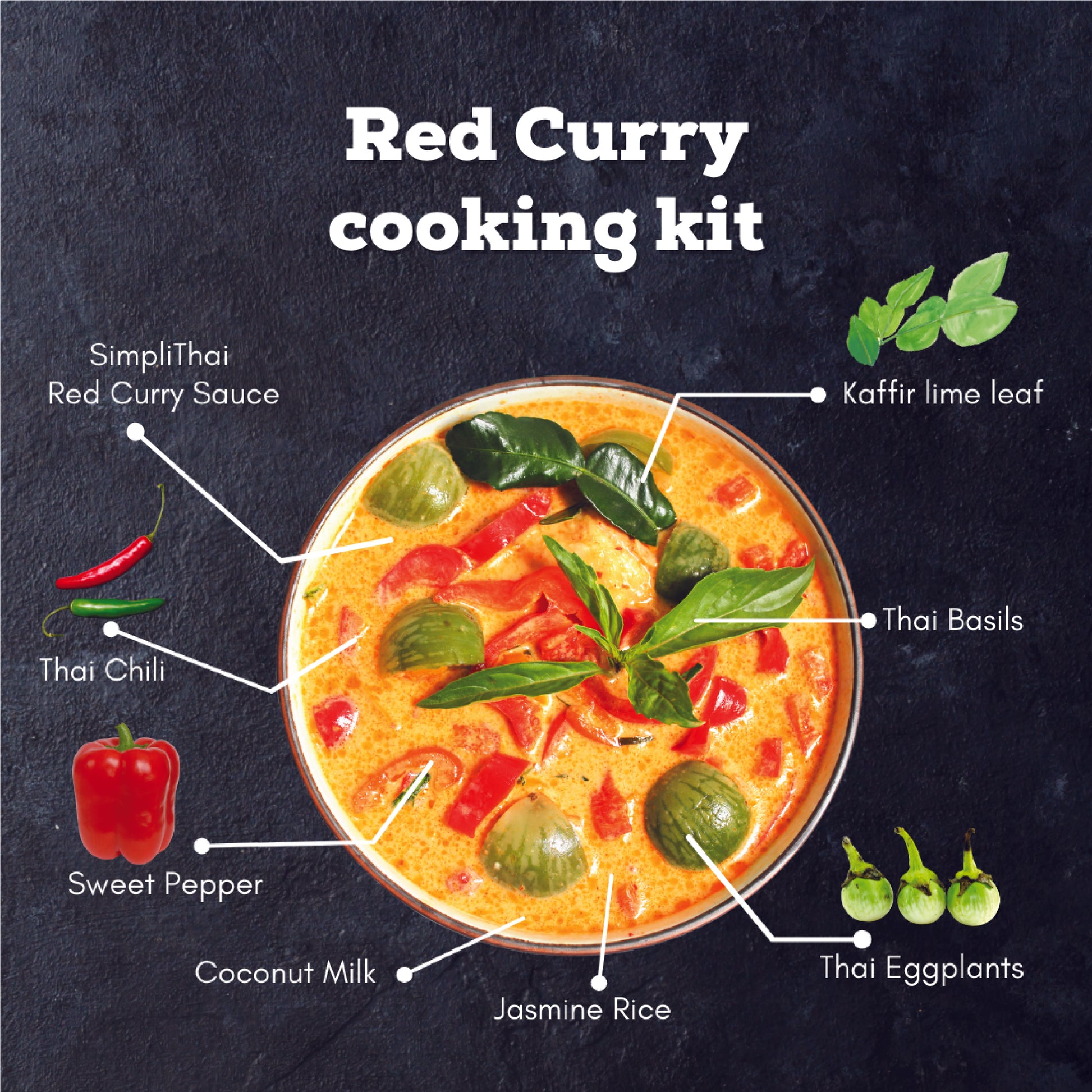 Thai Curry Cooking Kit, Paste, Red, Green